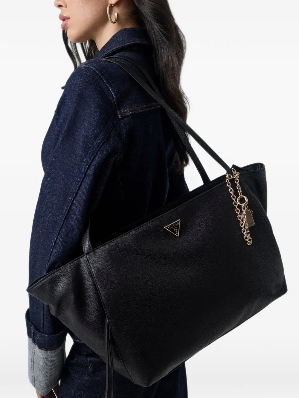 GUESS USA Devon schoudertas Zwart