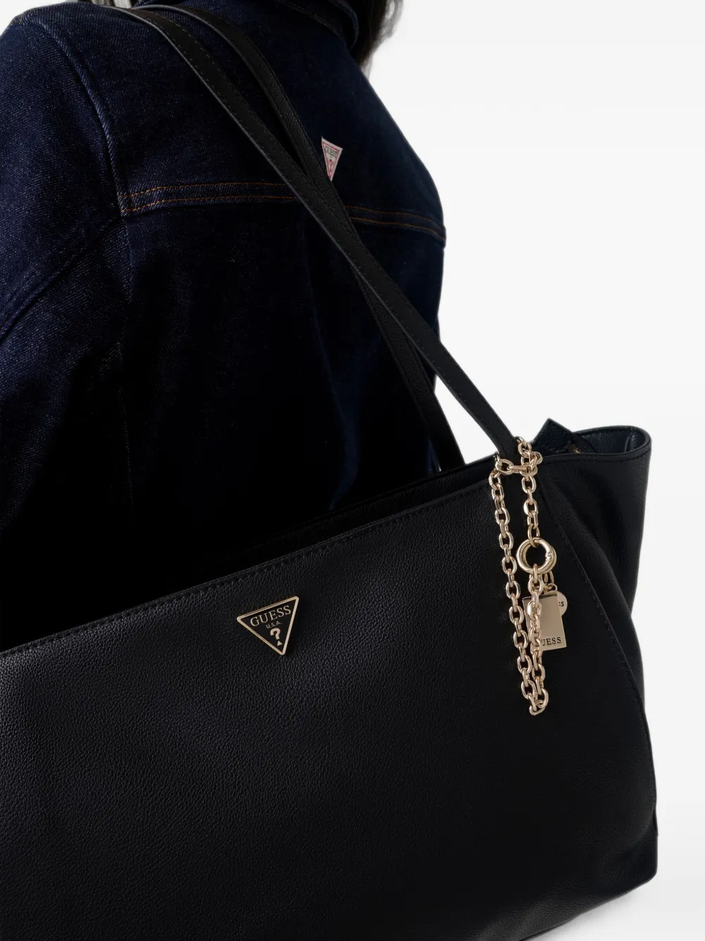 GUESS USA Devon schoudertas Zwart
