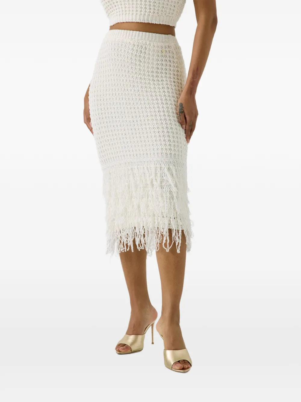 GUESS USA Remi fringed skirt