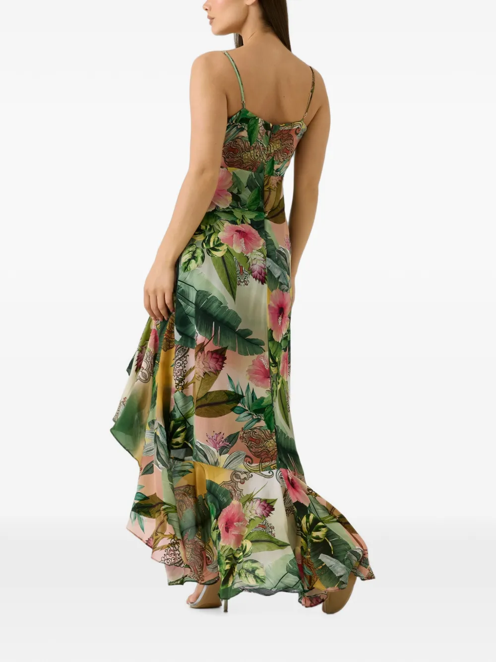 GUESS USA Jurk met bloemenprint Groen