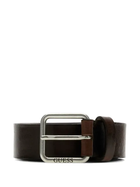 GUESS USA logo-engraved buckle belt