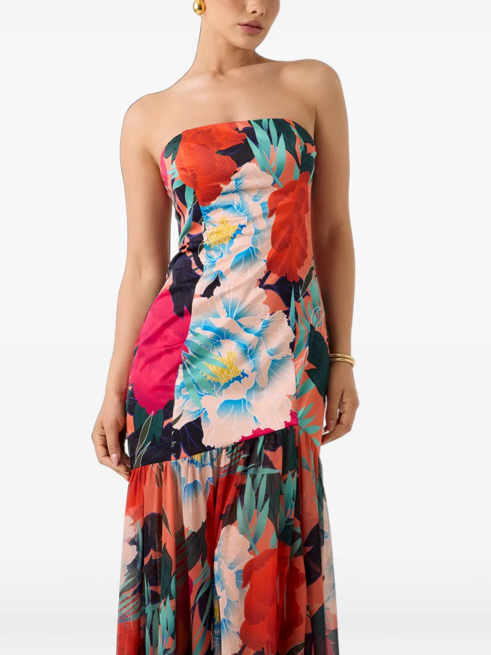 MARCIANO by GUESS Strapless maxi-jurk Oranje