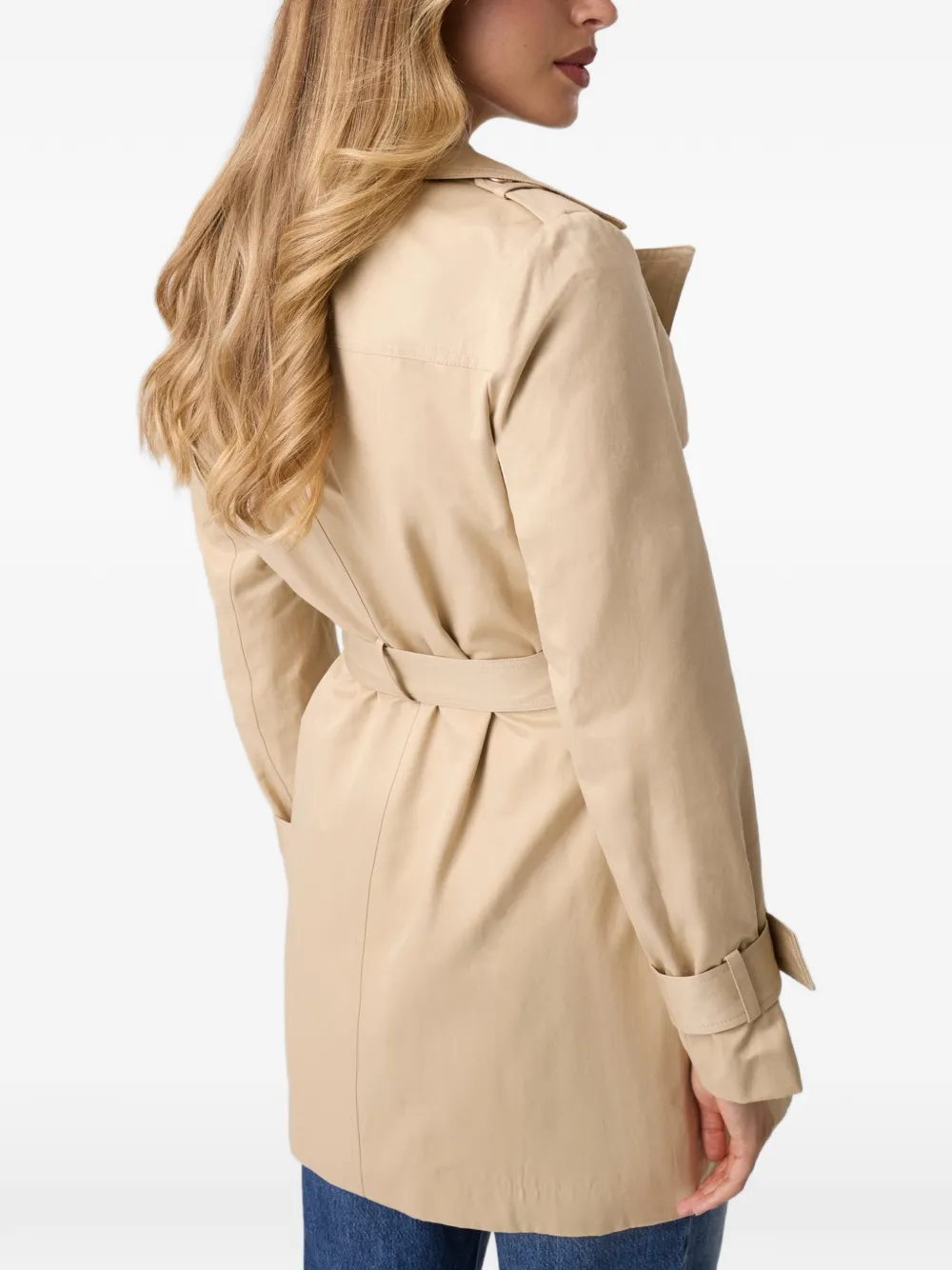 GUESS USA Trenchcoat met dubbele rij knopen Beige
