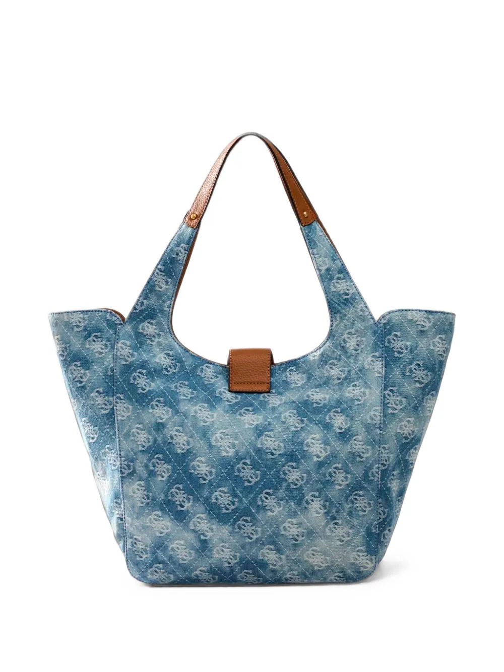 GUESS USA Camden shopper met monogram-patroon Blauw