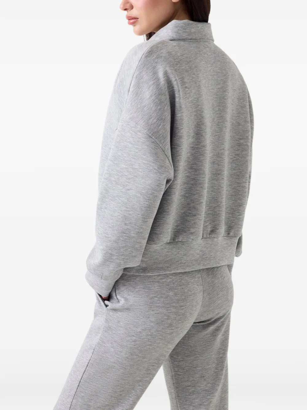 GUESS USA Sweater met halve rits Grijs