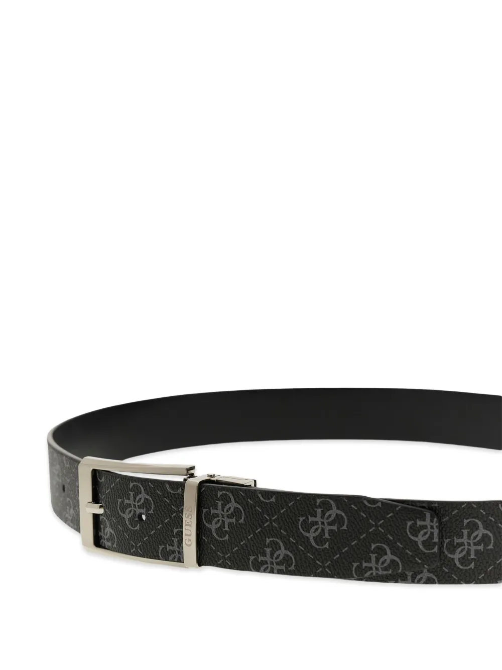 GUESS USA Milano 4G omkeerbare riem met logoprint Zwart