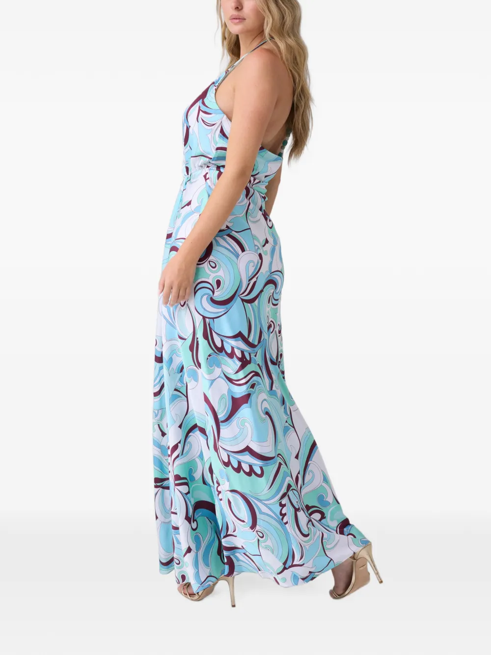GUESS USA Jurk met abstracte print Blauw