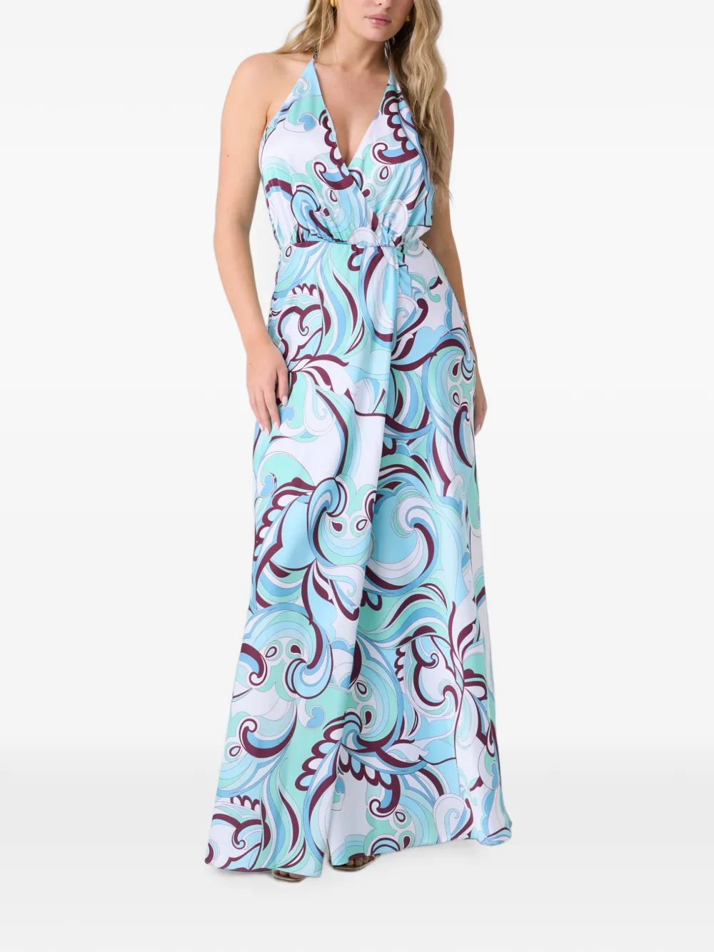 GUESS USA Jurk met abstracte print Blauw