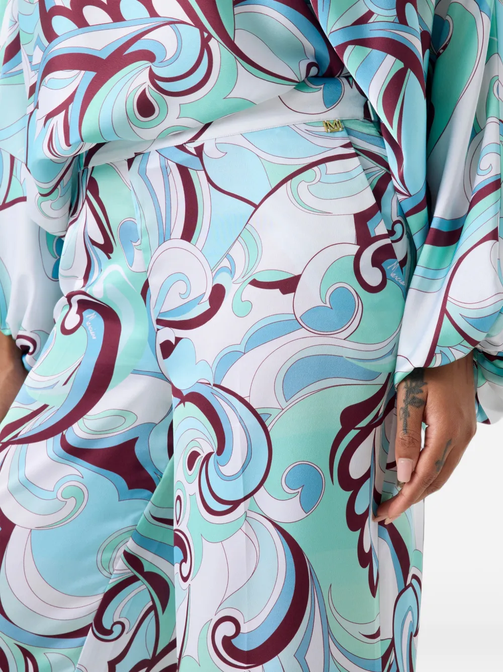 MARCIANO by GUESS Carmen broek met abstracte print Wit