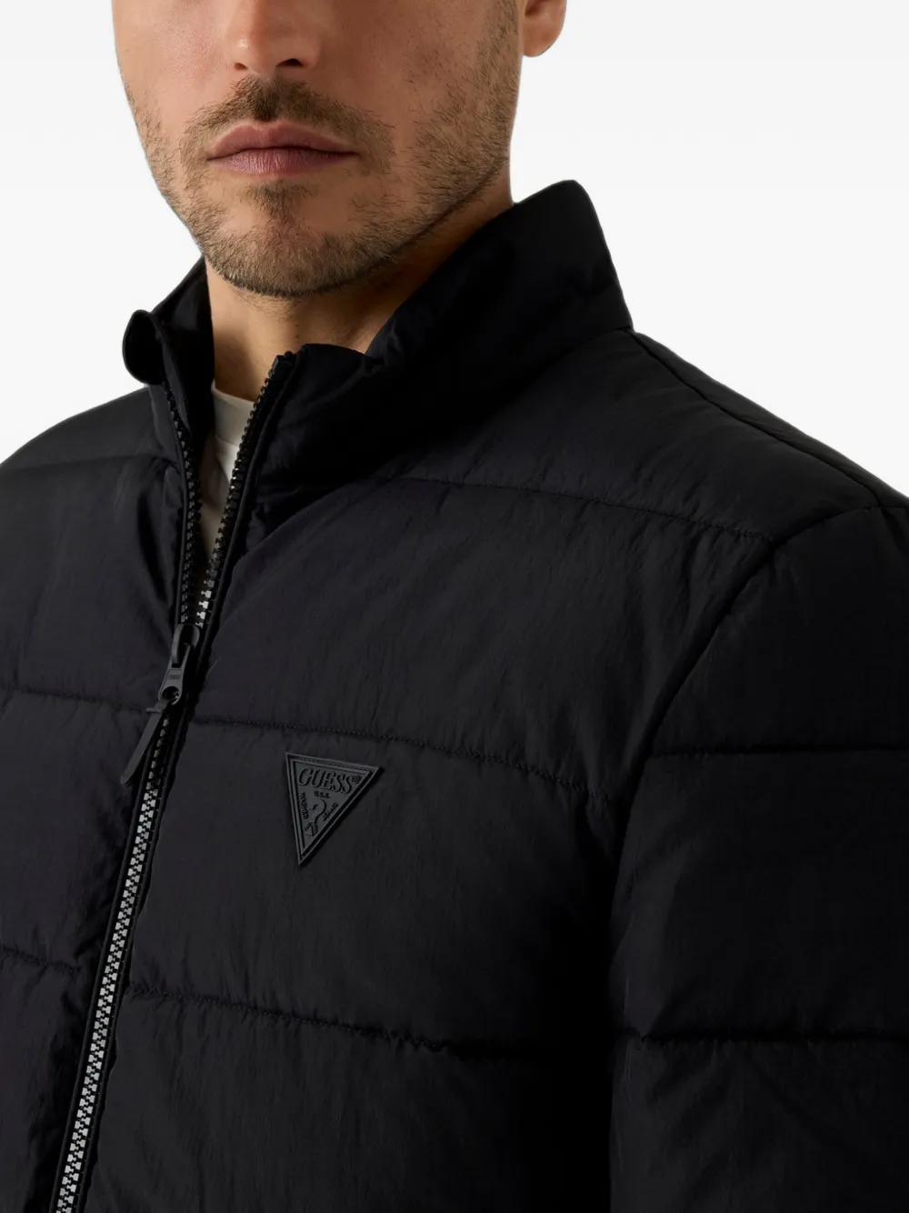 GUESS USA Gewatteerd jack Zwart