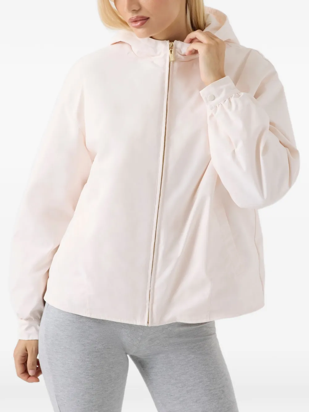 GUESS USA Jack met rits en logoplakkaat Beige