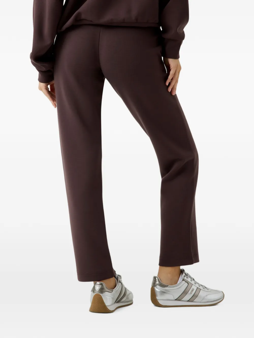 GUESS USA Straight trainingsbroek met logoprint Bruin