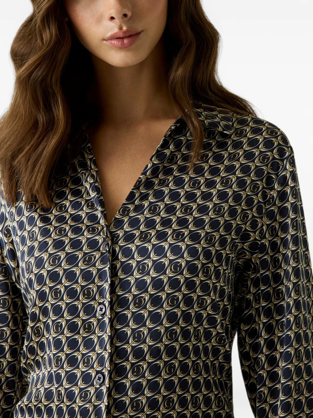 GUESS USA Blouse met geometrische print Zwart