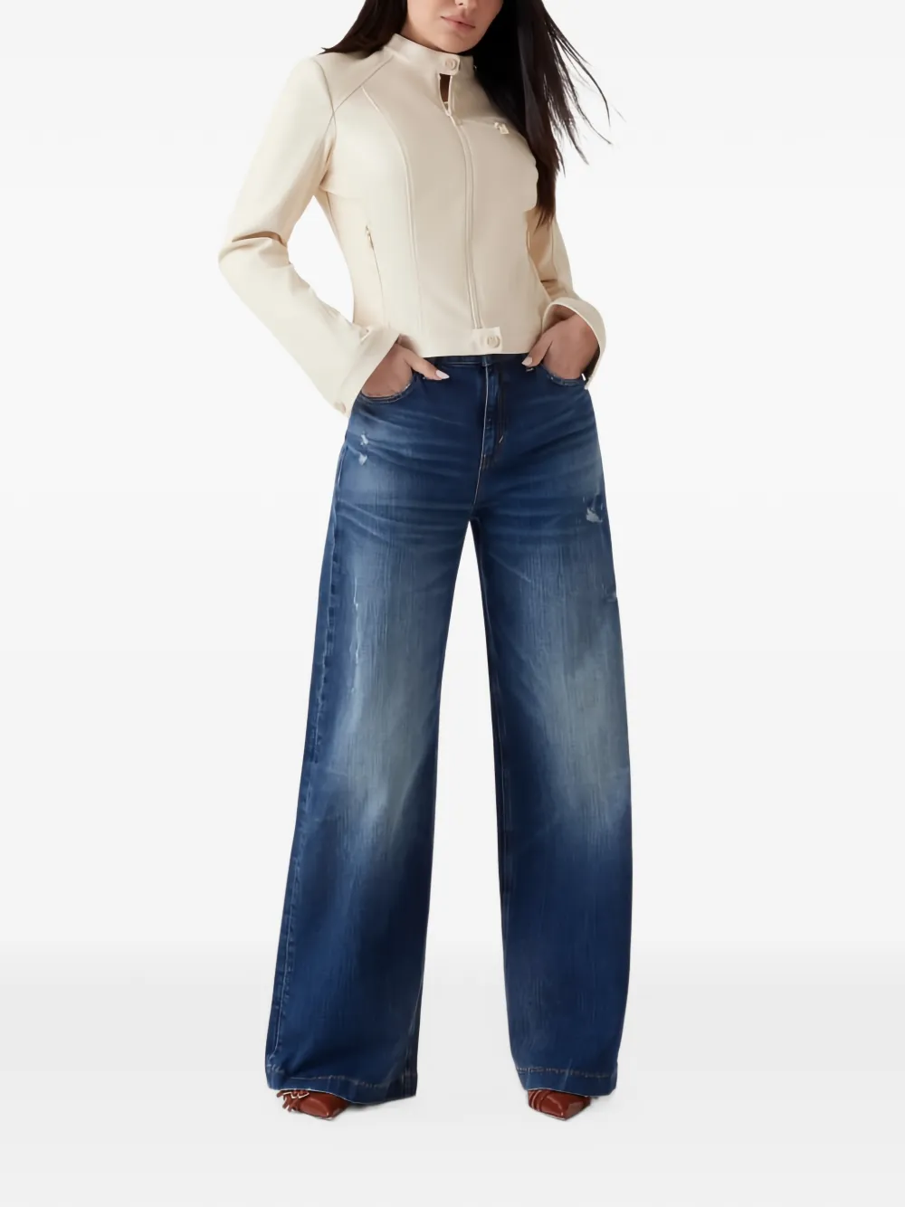 GUESS USA Jack met rits Beige