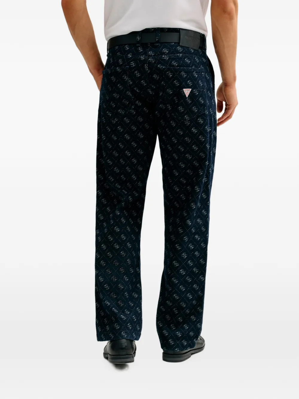 GUESS USA Damon jeans met logo-patroon Blauw