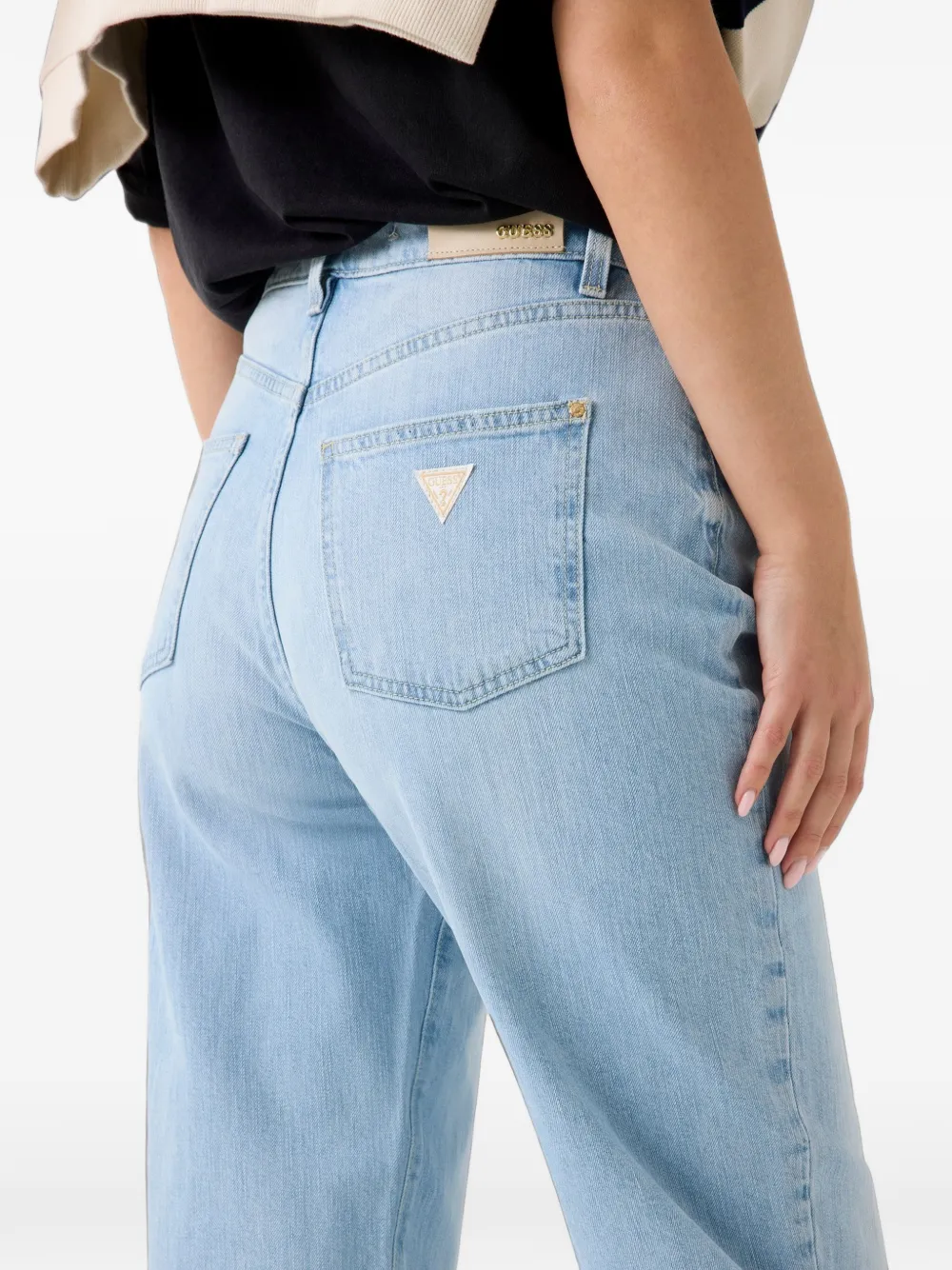 GUESS USA Jeans met mom-fit Blauw