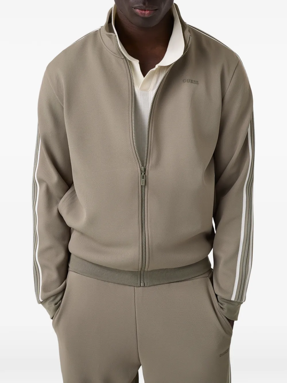 GUESS USA Trui met rits Groen