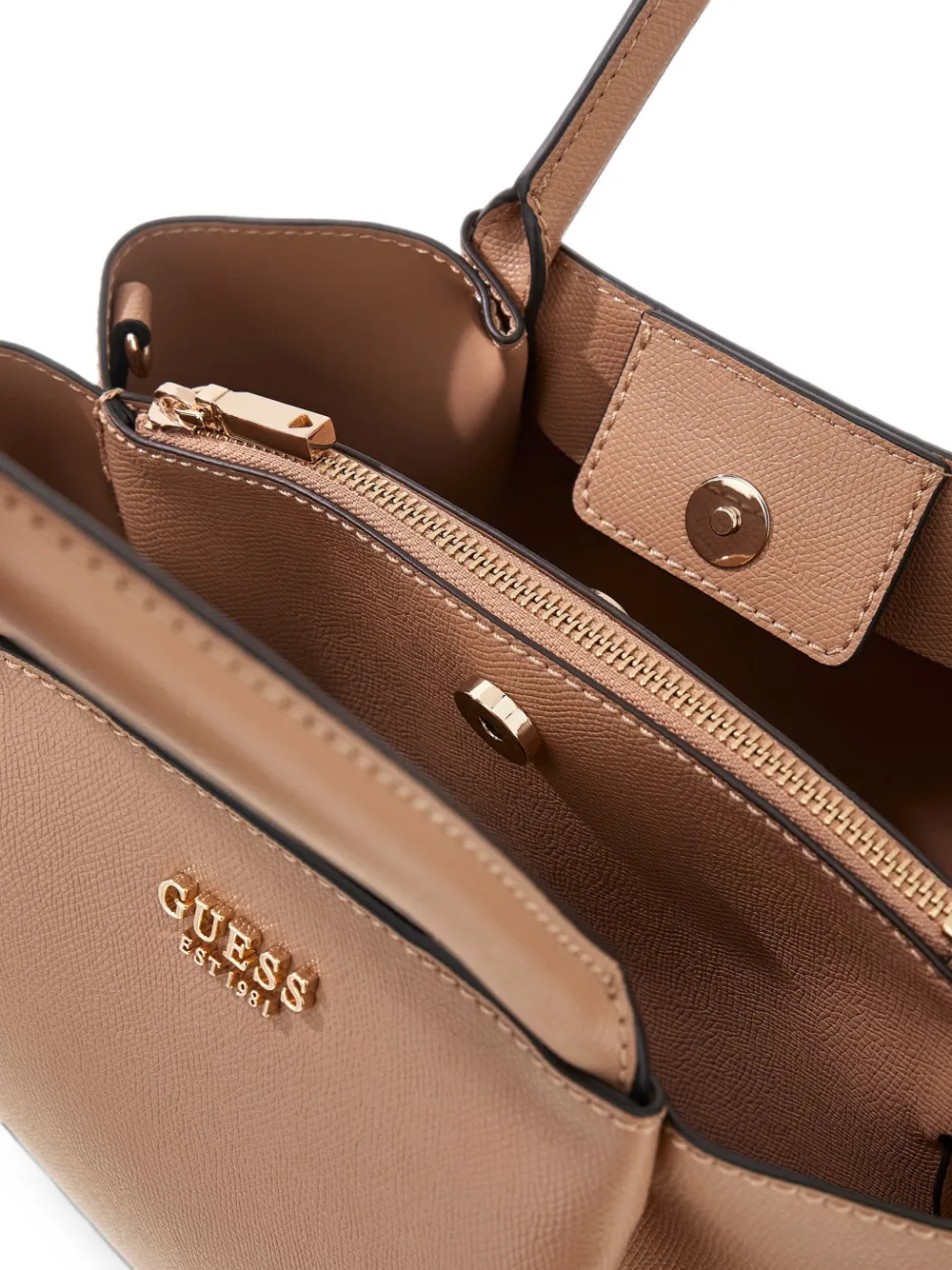 GUESS USA Amorette shopper met textuur afwerking Beige