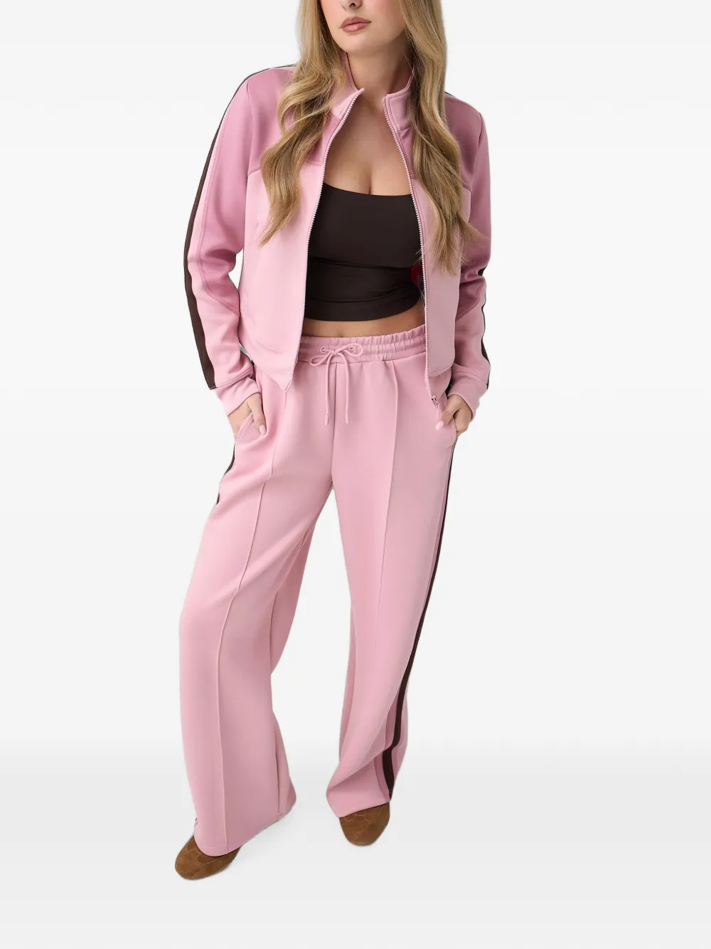 GUESS USA Sweater met zijstreep Roze