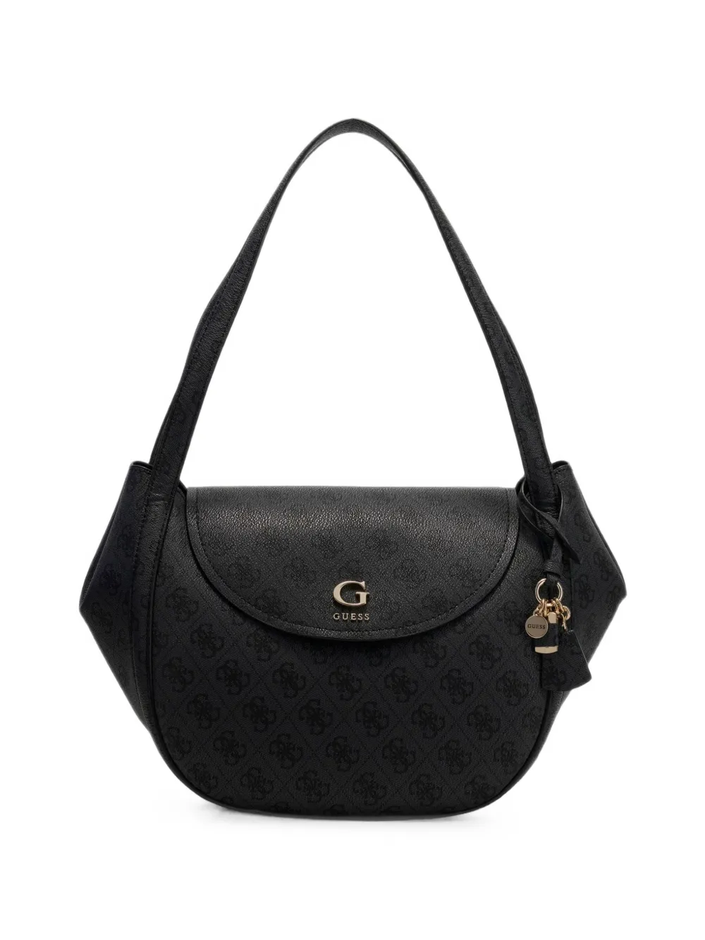GUESS USA Coleen Schultertasche mit Klappe - Schwarz