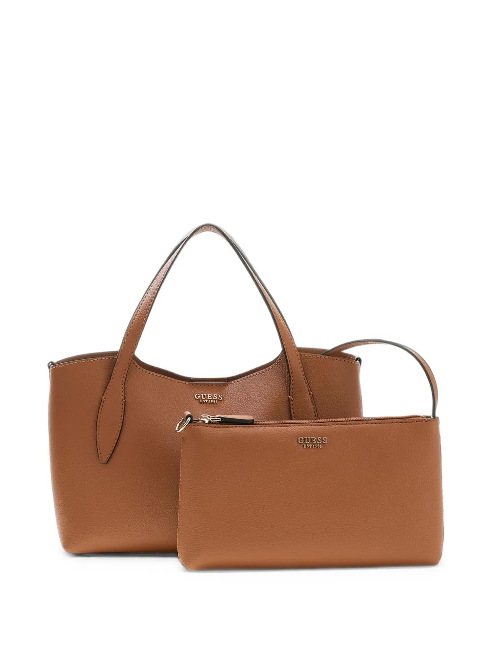 GUESS USA Melody bewerkte shopper Bruin