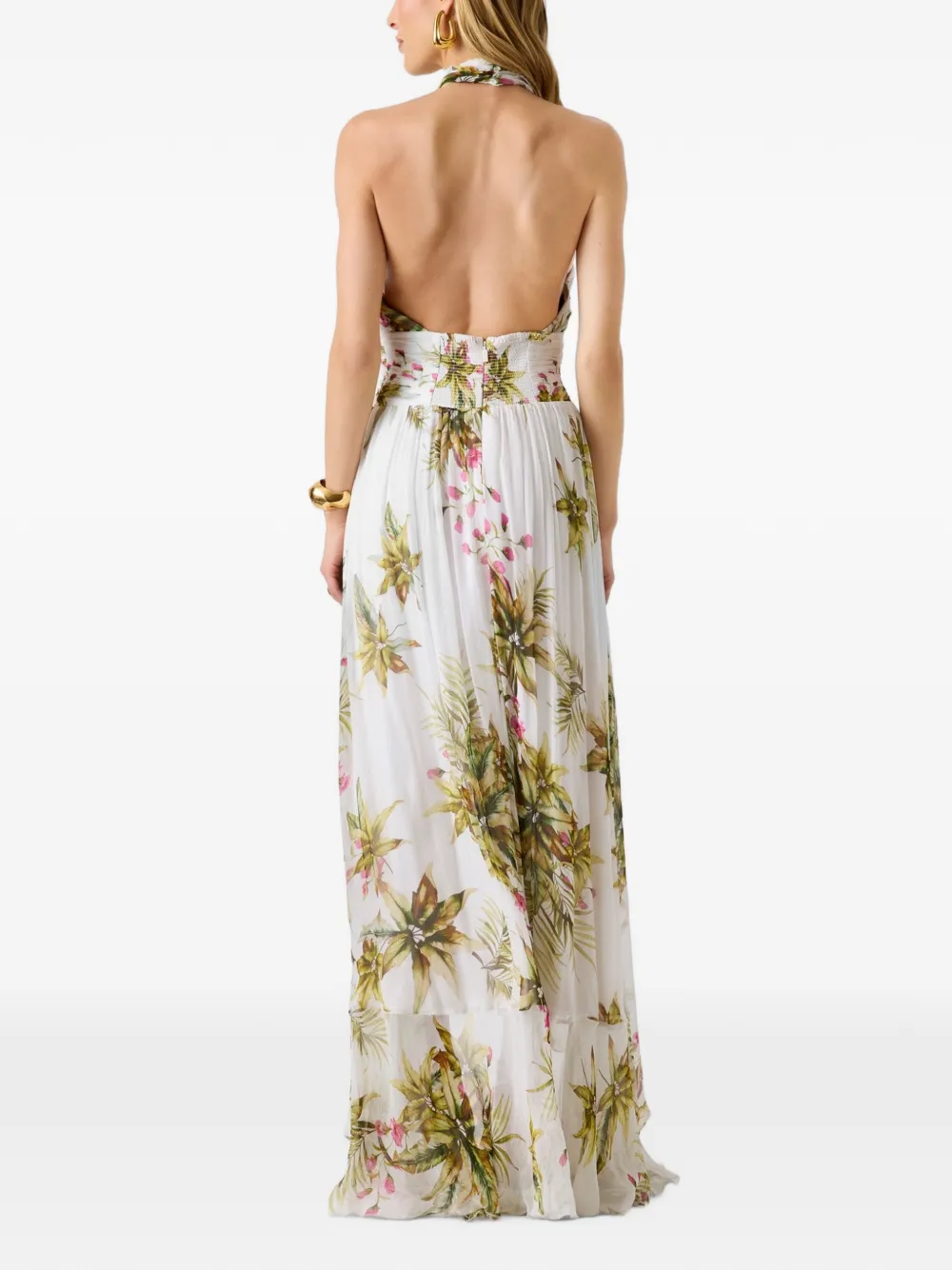 GUESS USA Marciano maxi-jurk met bloemenprint Wit