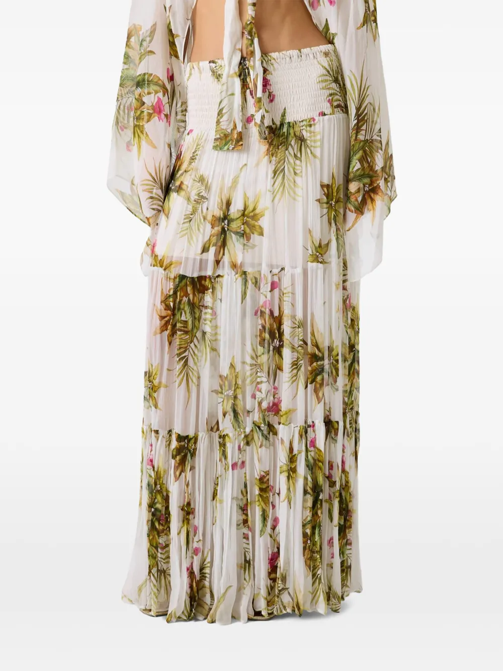 GUESS USA Marciano gelaagde maxi-rok met bloemenprint Wit