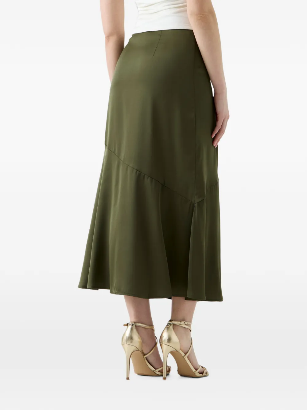 GUESS USA Lucrezia satijnen rok Groen