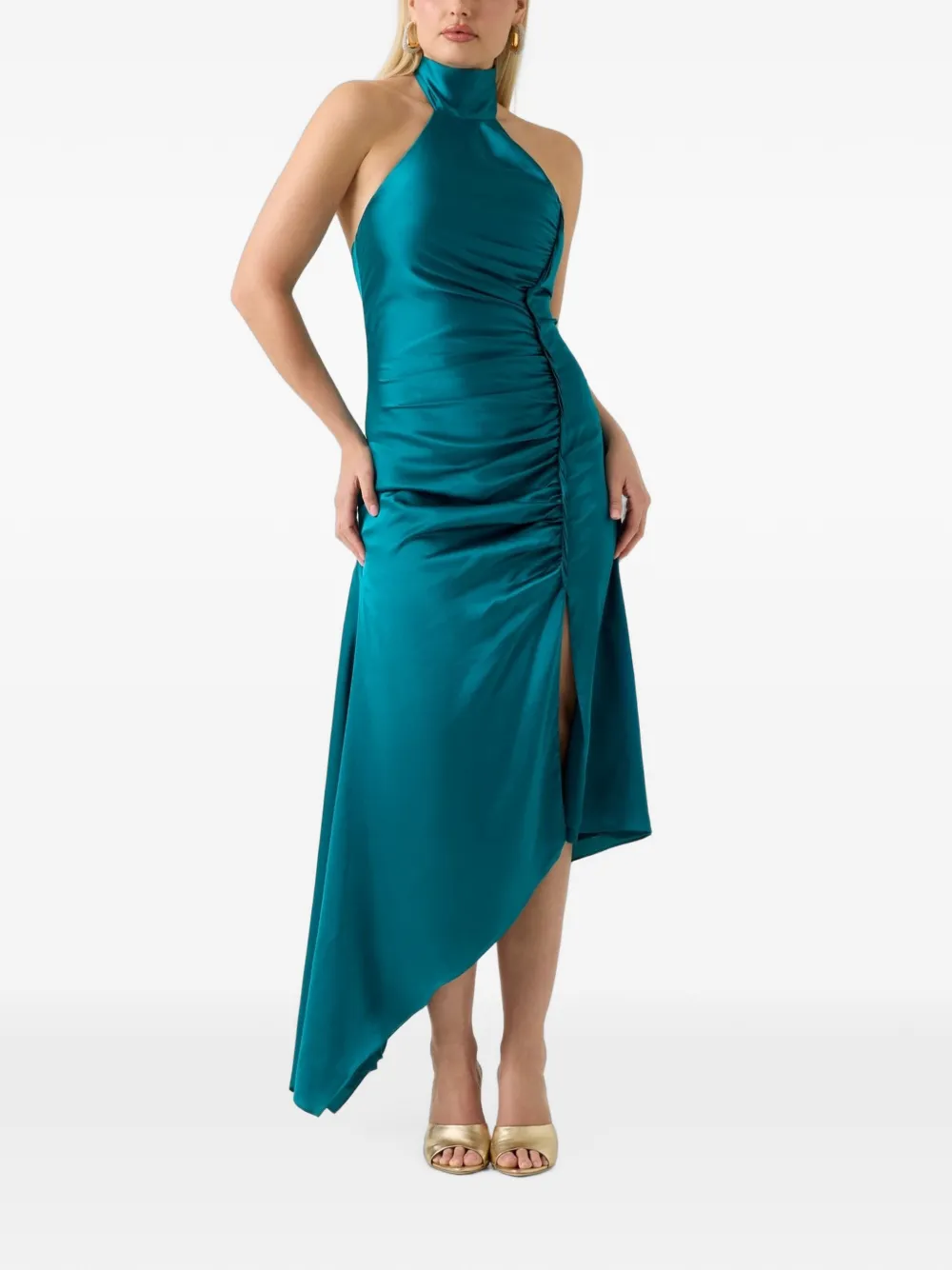 GUESS USA Marciano ruched asymmetric dress