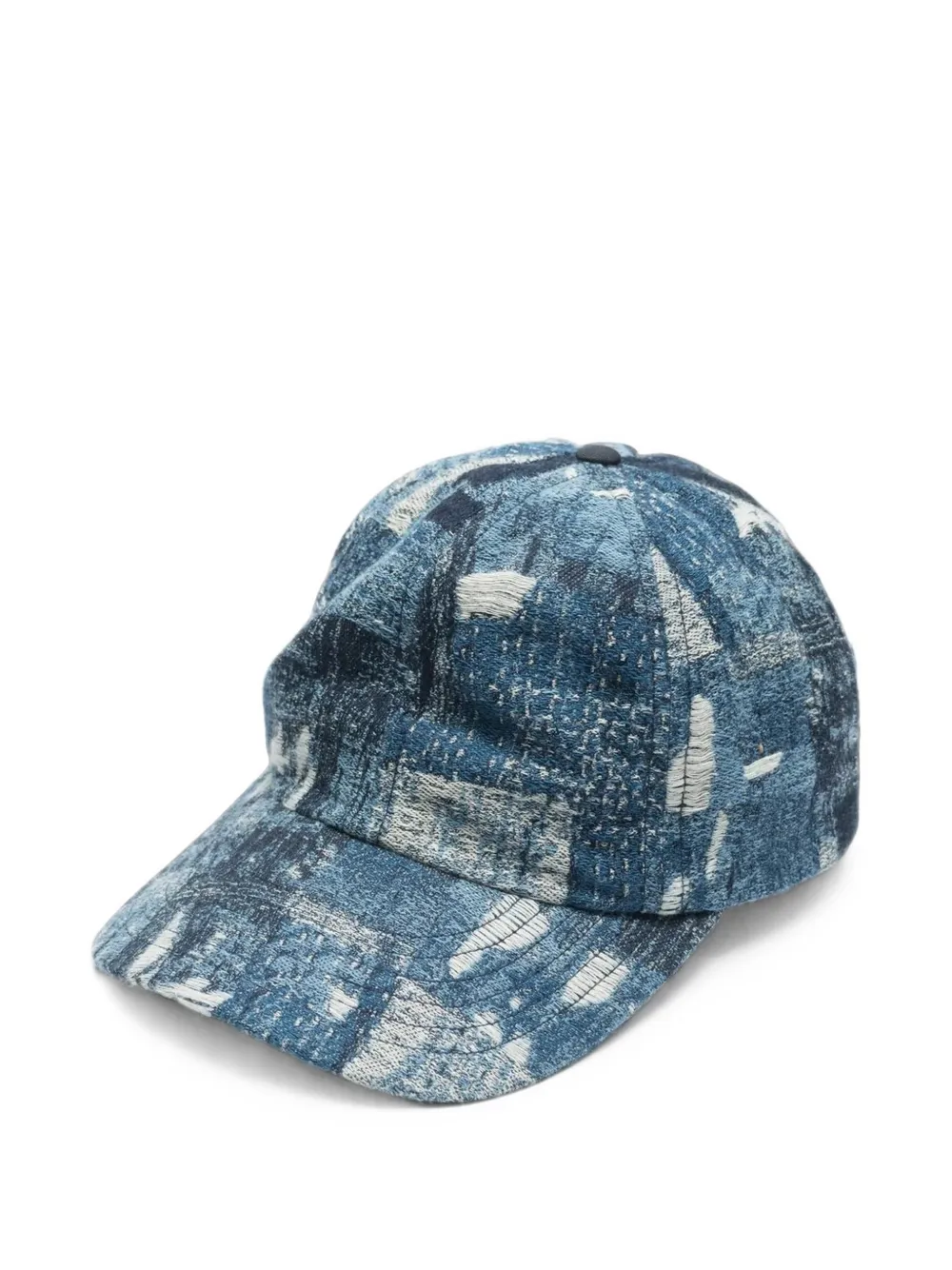 Maharishi Mahaboro 6 Patchwork Baseball Cap In Blue