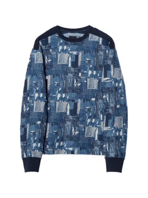 Maharishi Mahaboro patchwork-effect long-sleeve sweatshirt