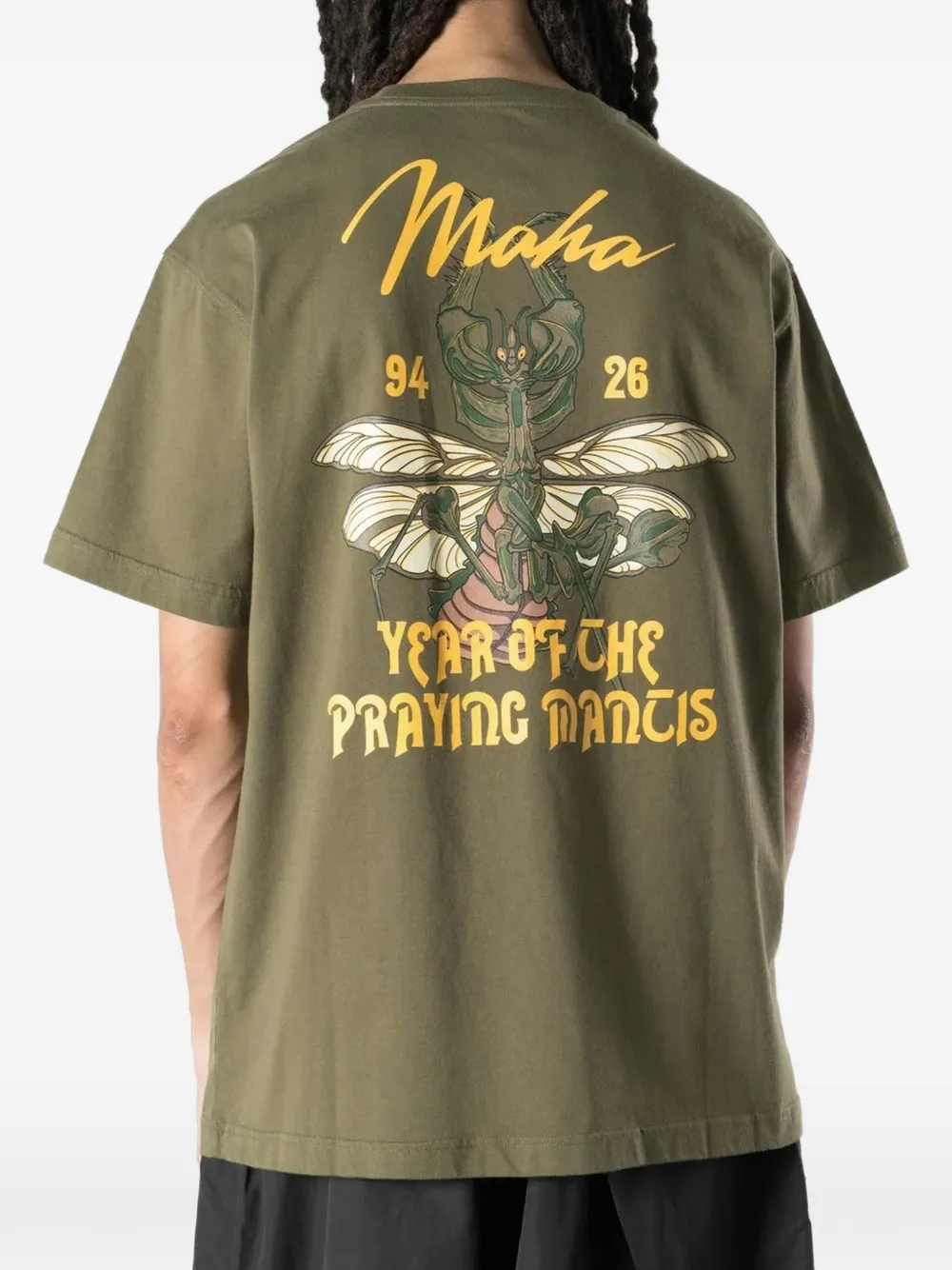 Maharishi T-shirt met grafische print Groen