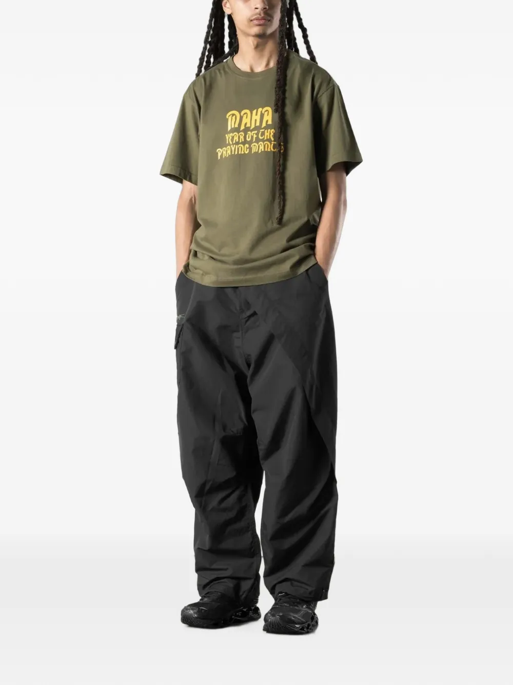 Maharishi T-shirt met grafische print Groen