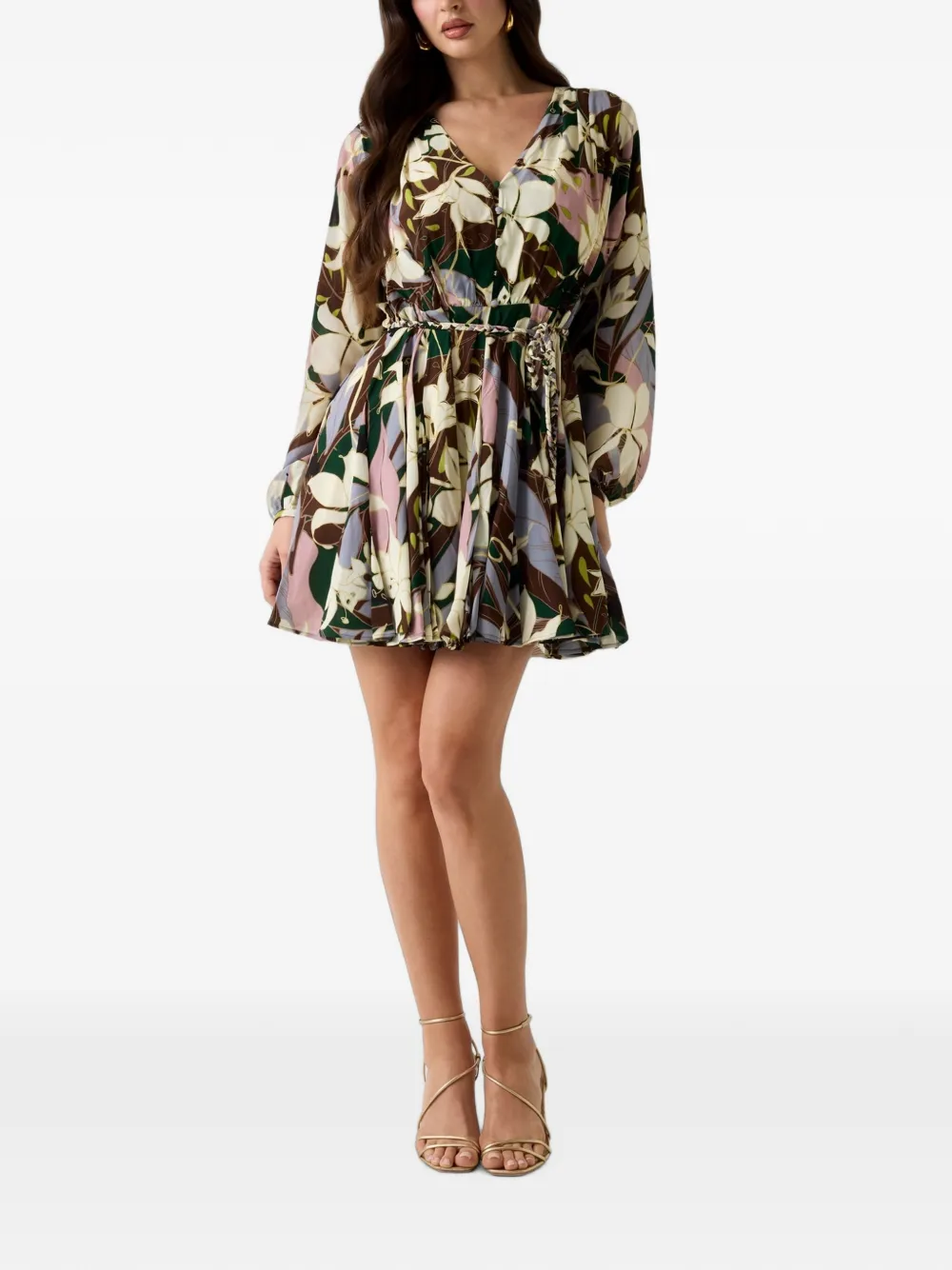 MARCIANO by GUESS Mini-jurk met bloemenprint Bruin