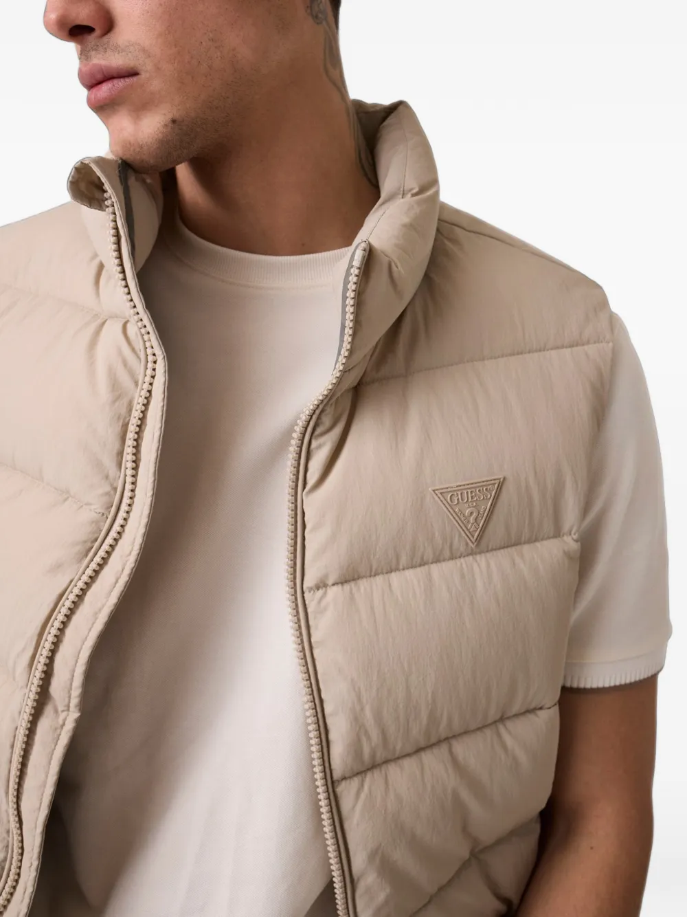 GUESS USA Rohan gewatteerde gilet Beige