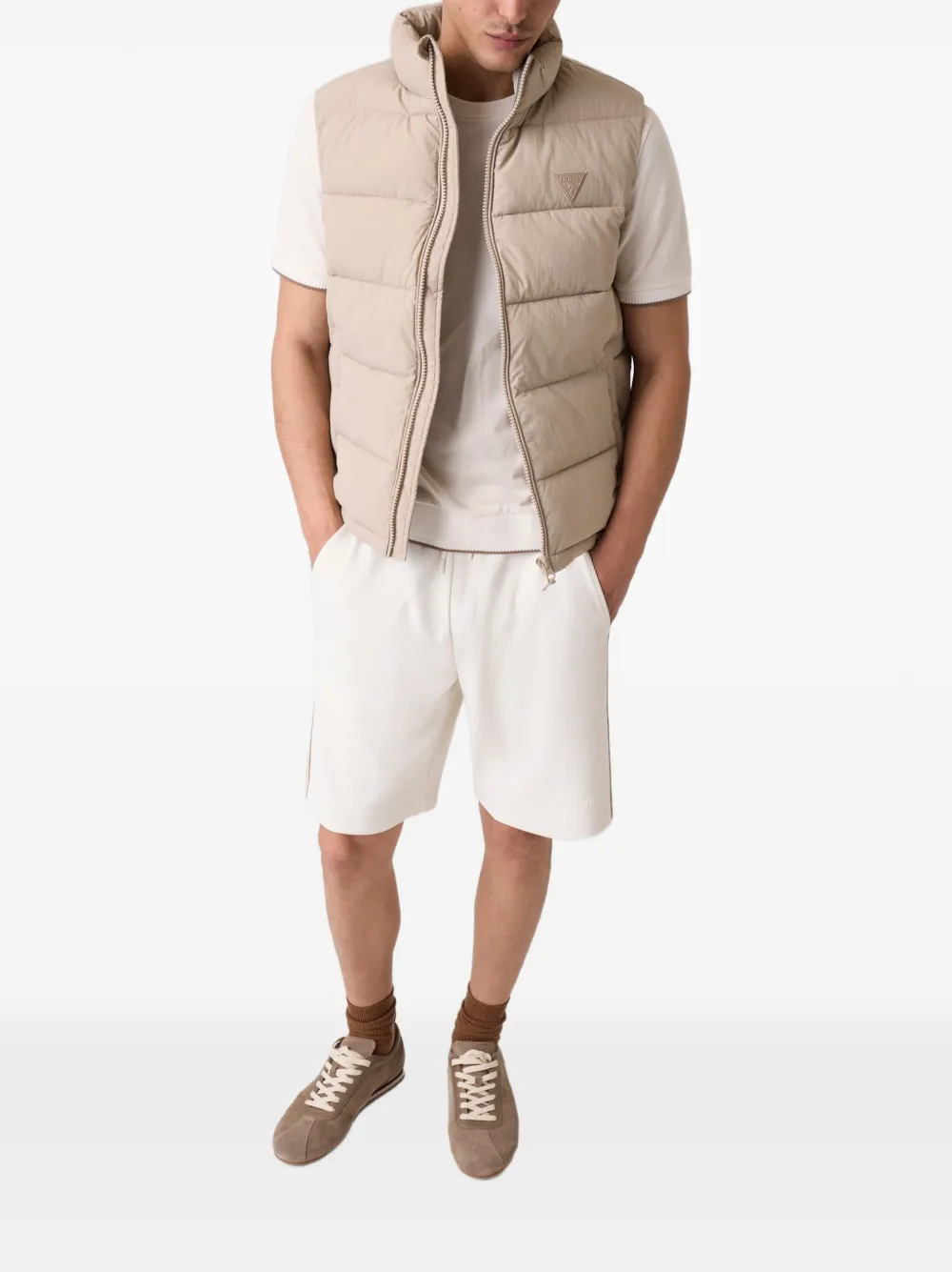 GUESS USA Rohan gewatteerde gilet Beige