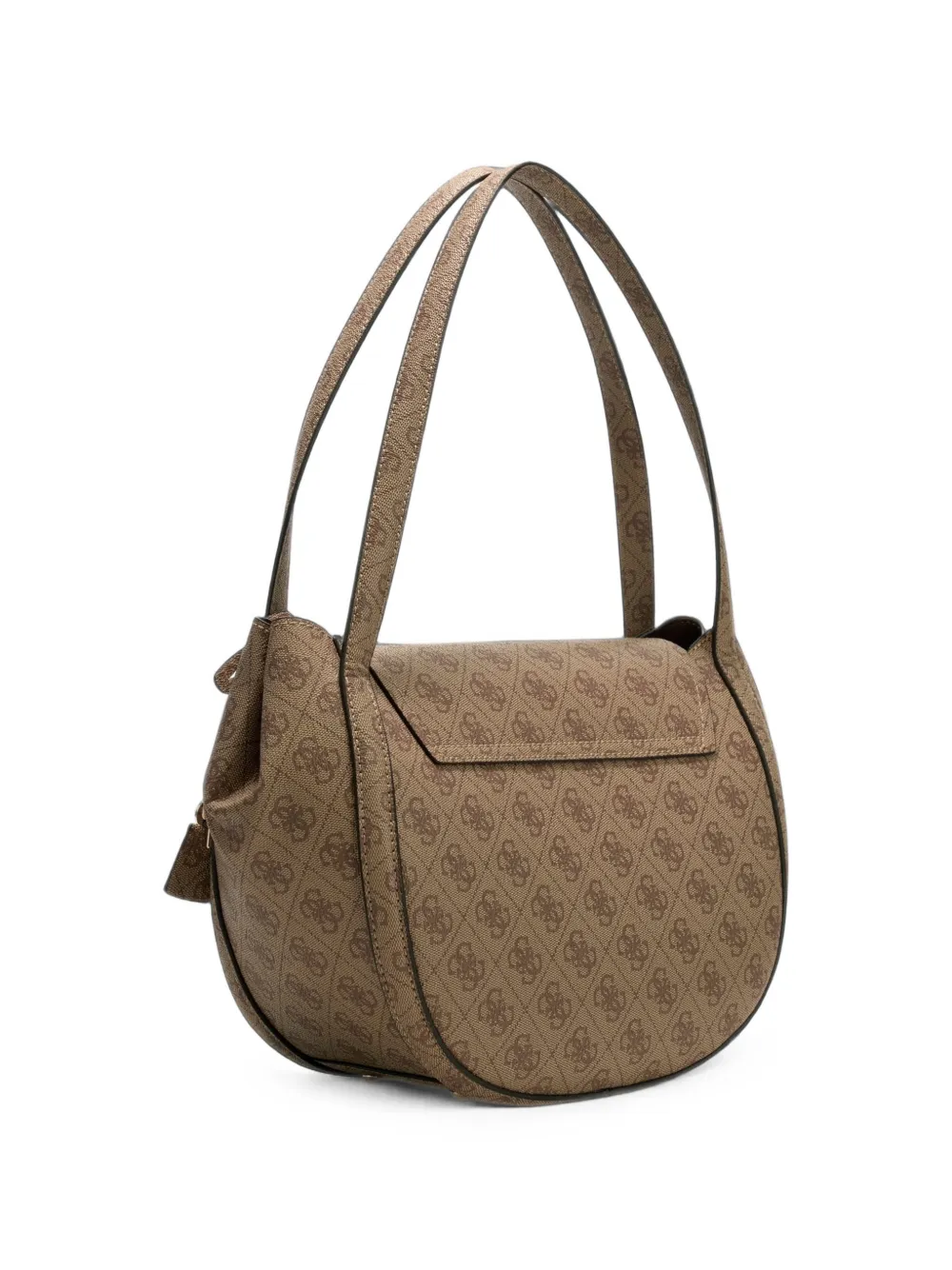 GUESS USA Coleen schoudertas met monogram-print Bruin