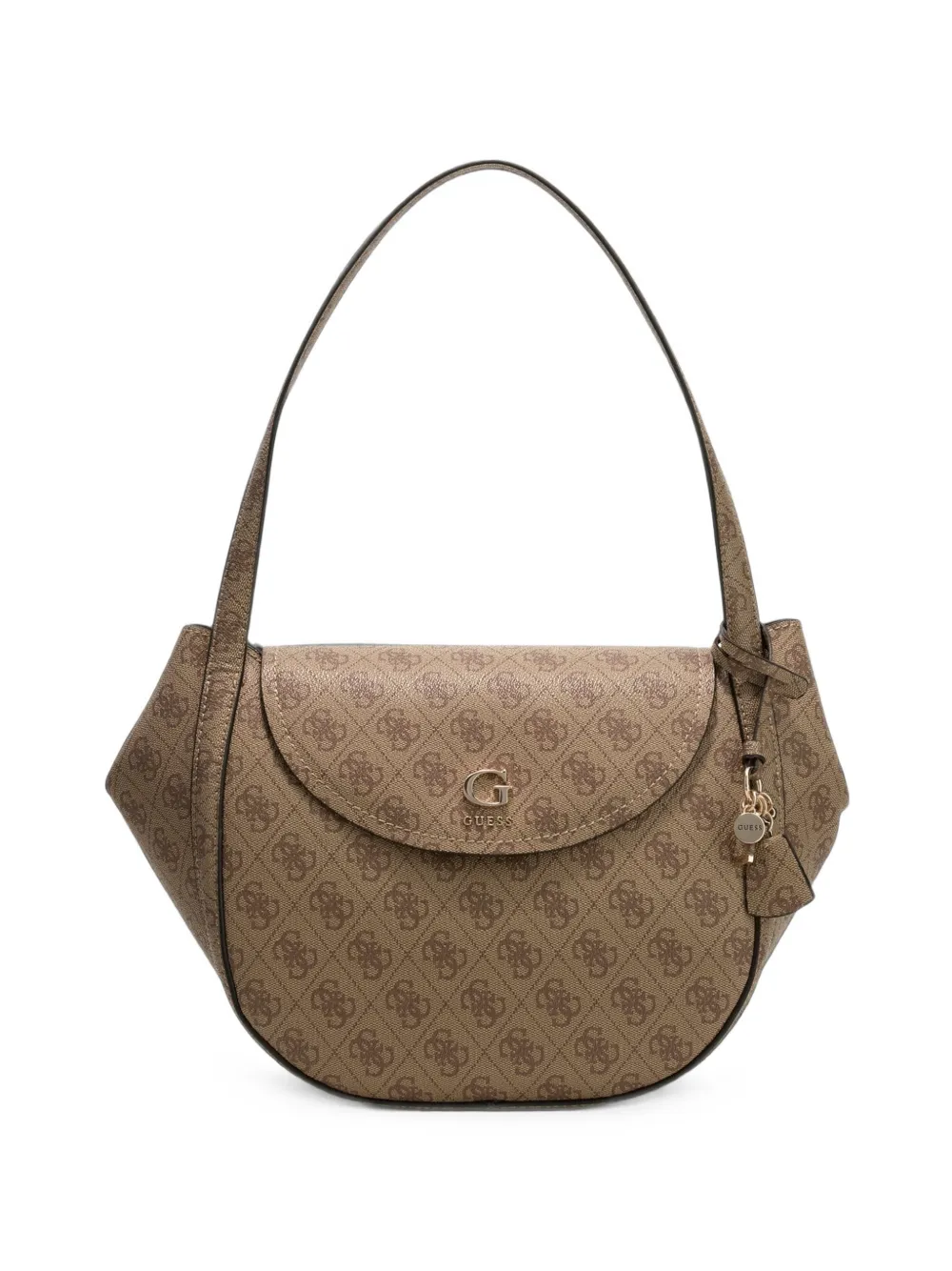 GUESS USA Coleen Schultertasche mit Monogramm-Print - Braun