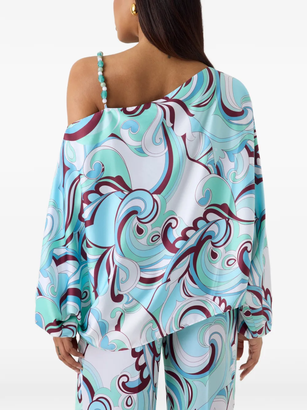 GUESS USA x Marciano asymmetrische top Blauw