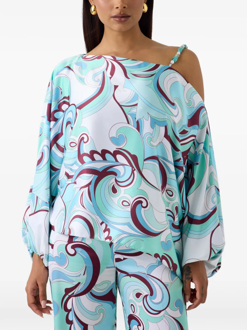 GUESS USA x Marciano one-shoulder top