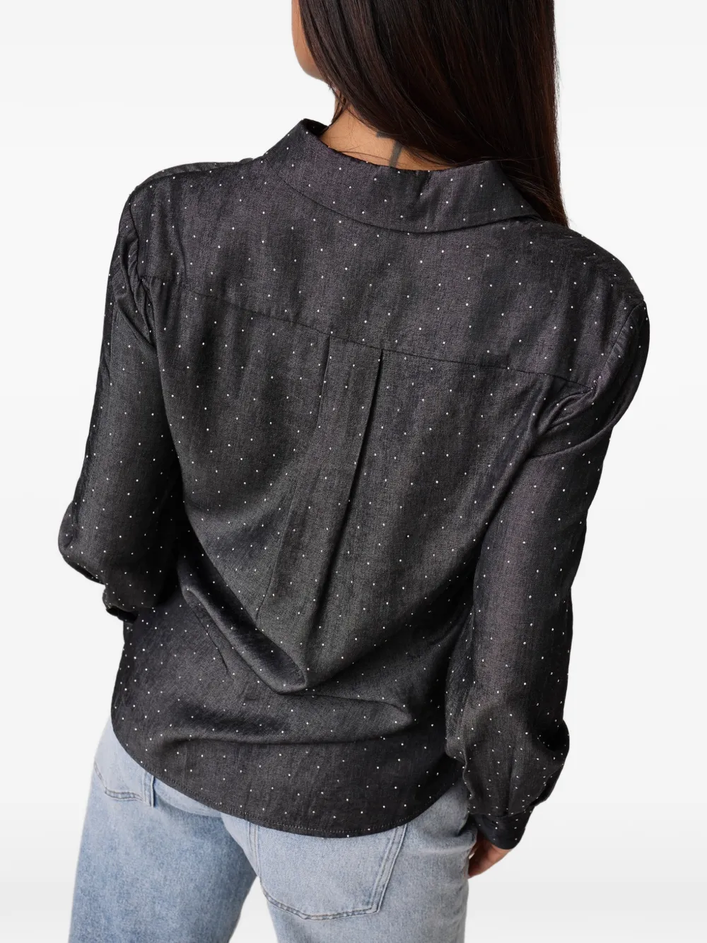 GUESS USA Blouse met studs Zwart