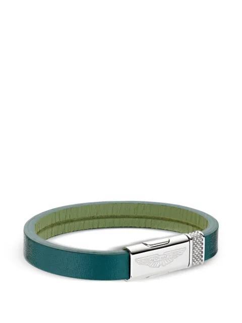 Aston Martin  logo-engraved reversible bracelet