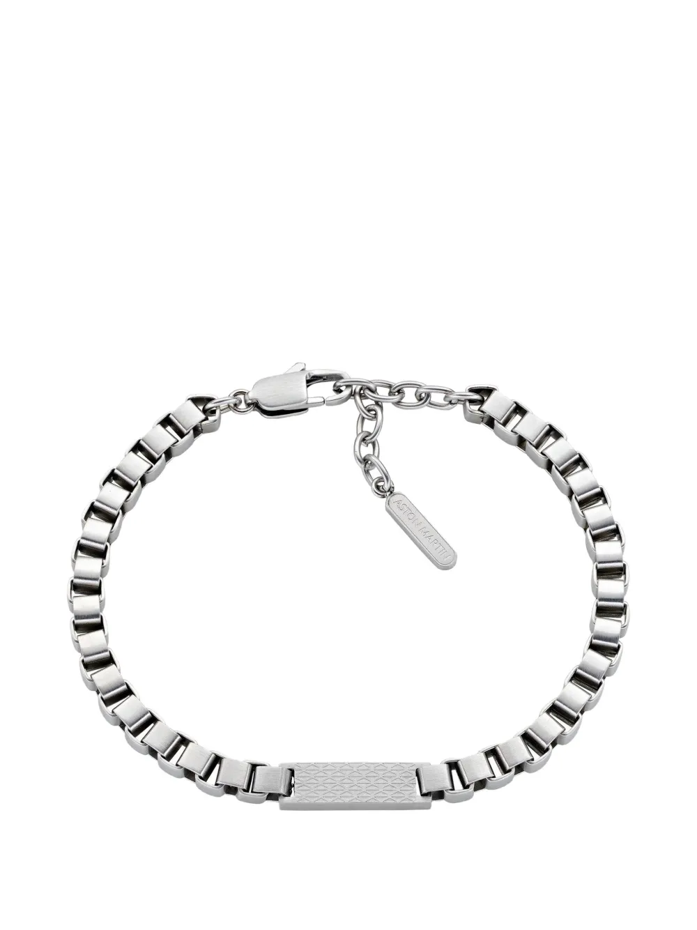 Aston Martin Kettenarmband mit Logo-Gravur - Silber