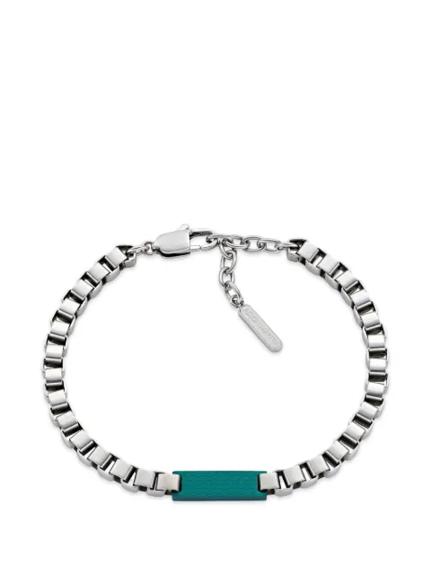 Aston Martin logo-engraved chain bracelet