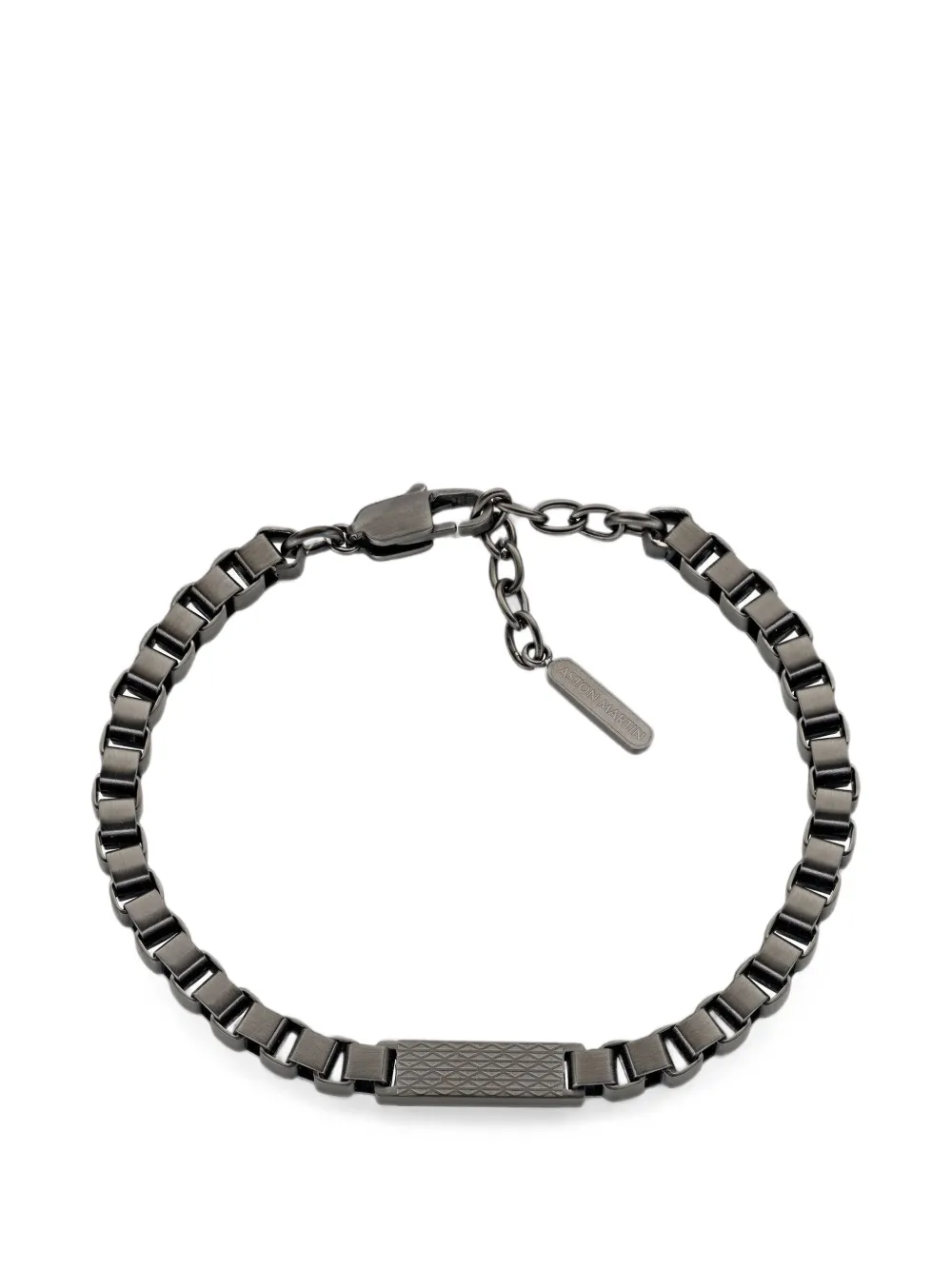 Aston Martin logo-engraved chain-link bracelet