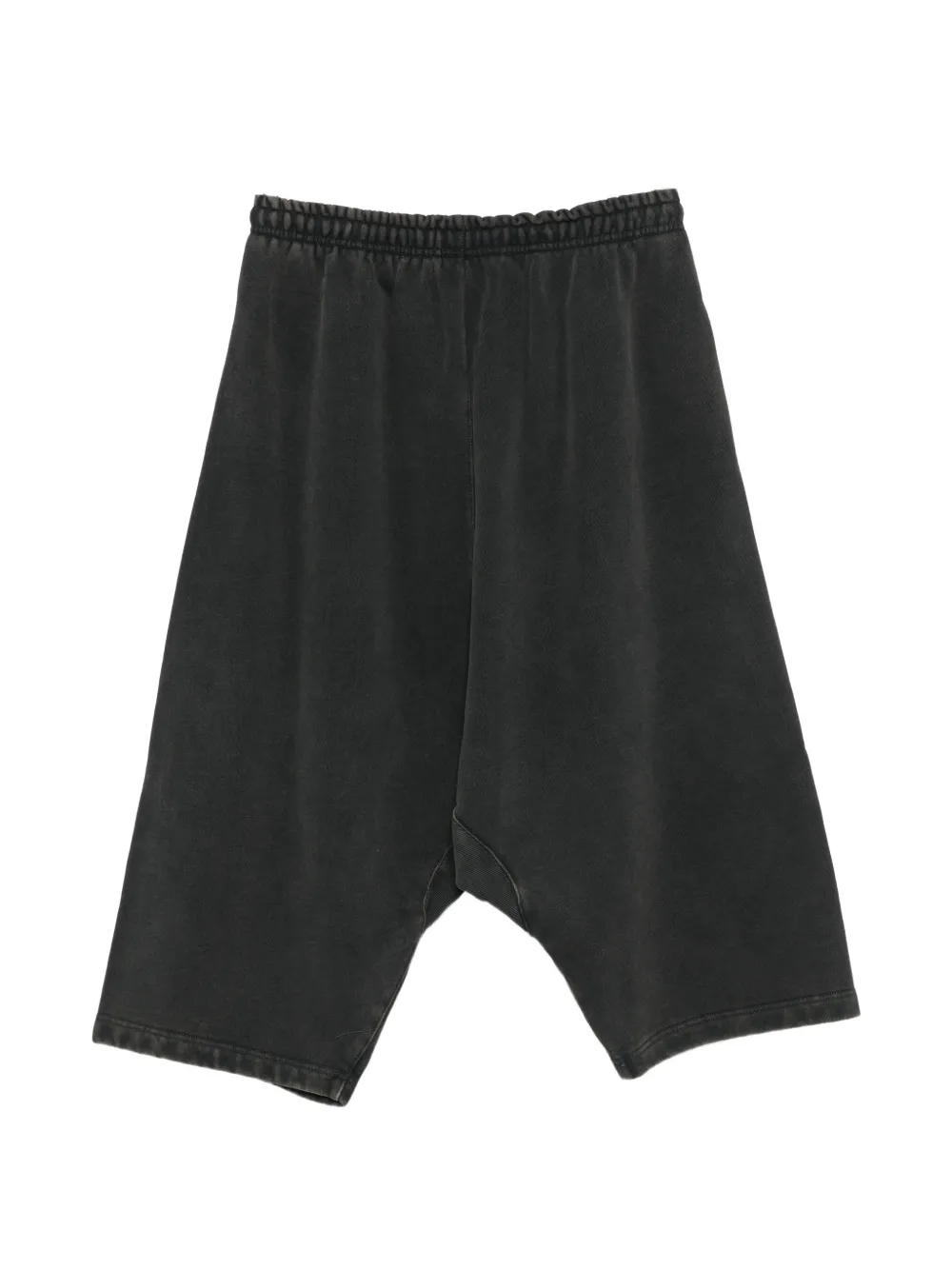 ENTIRE STUDIOS faded drop-crotch shorts Grijs