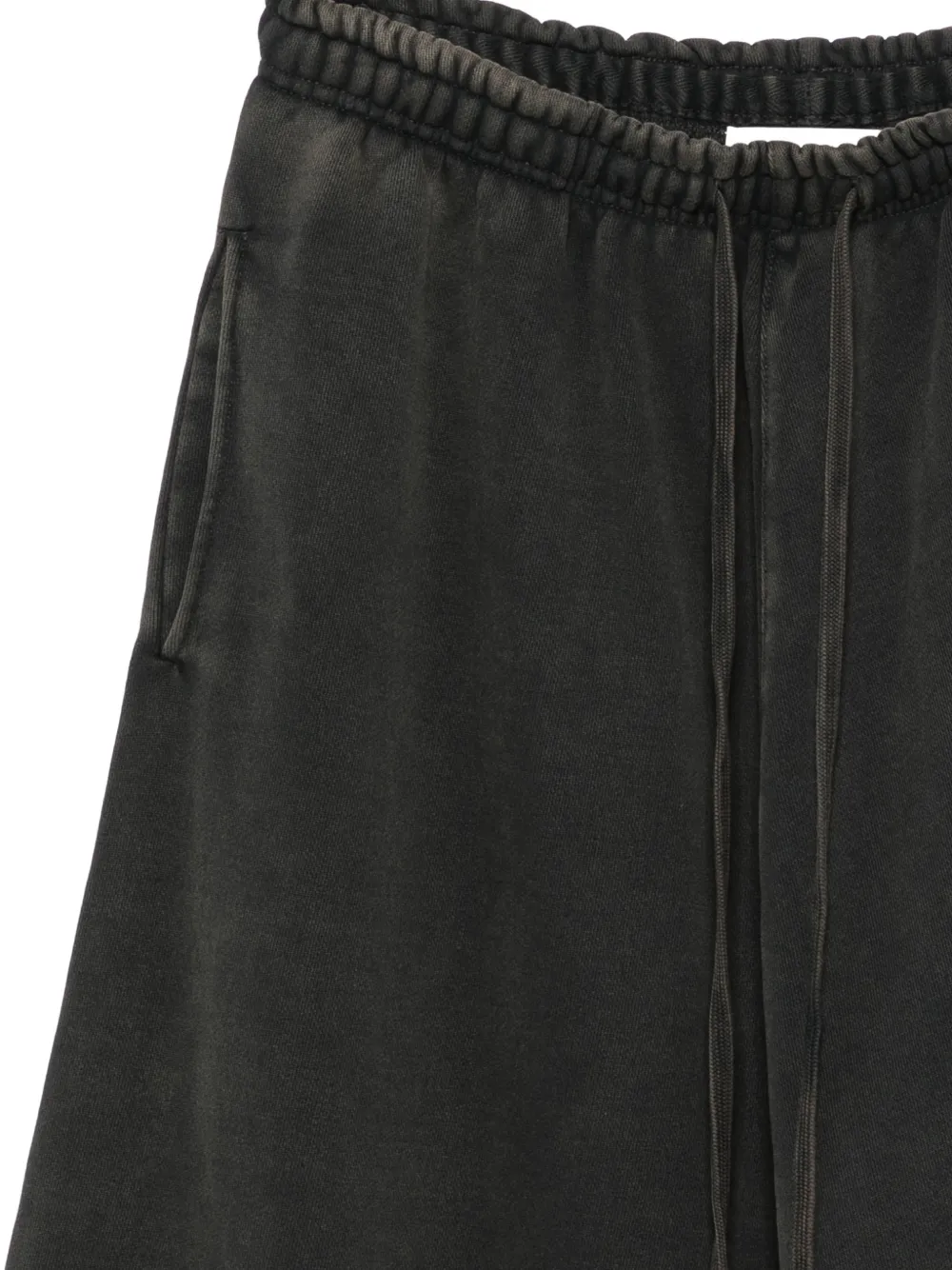 ENTIRE STUDIOS faded drop-crotch shorts Grijs
