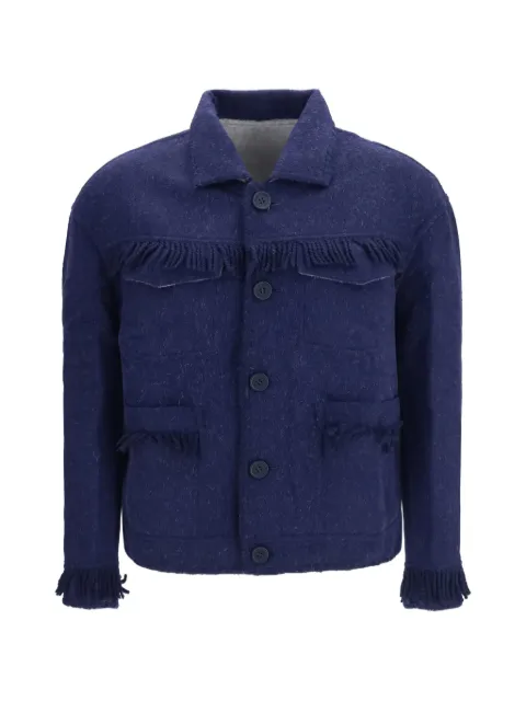 Baziszt Vedu fringe-trimmed reversible jacket
