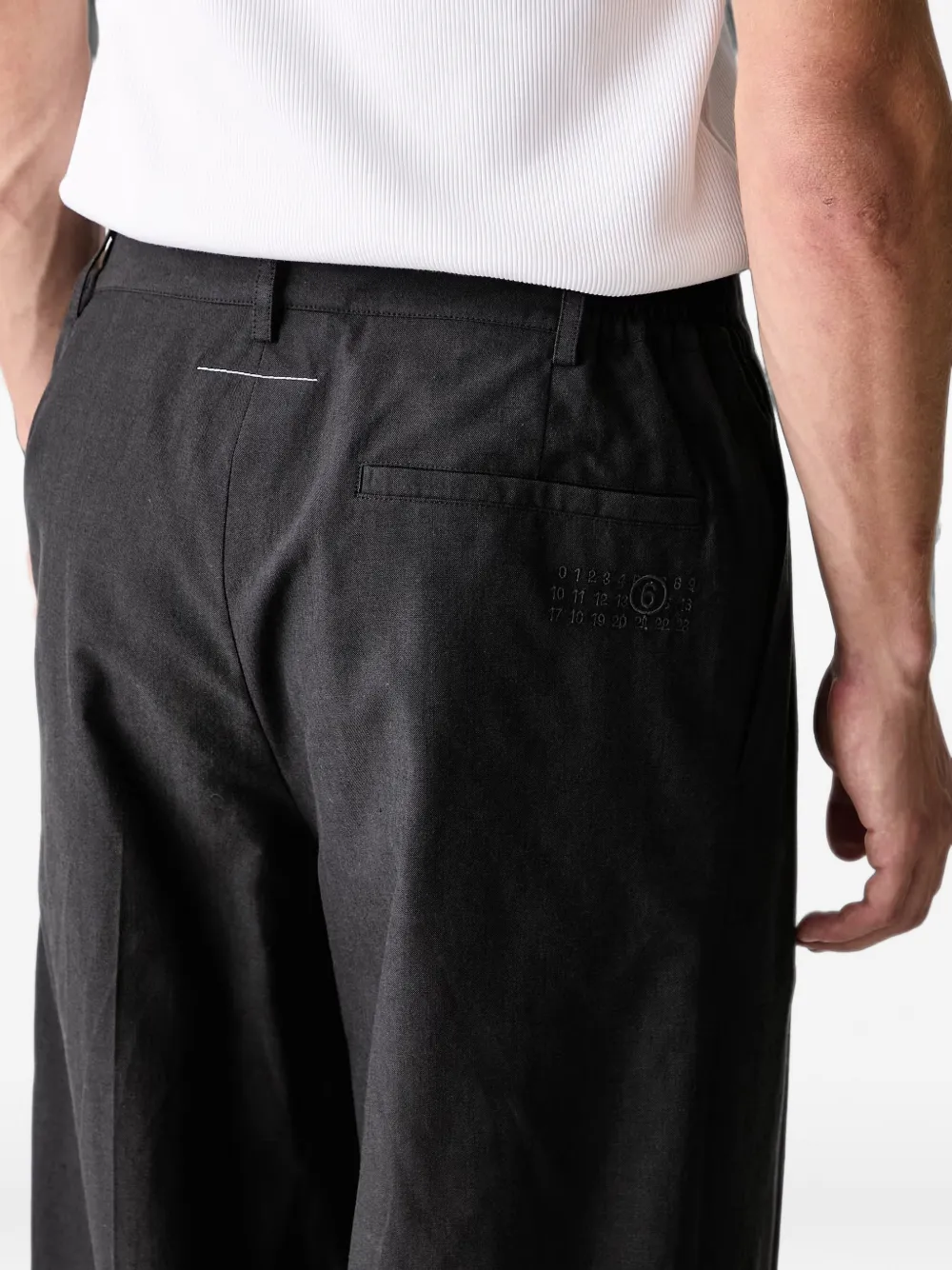 MM6 Maison Margiela Wollen pantalon Grijs
