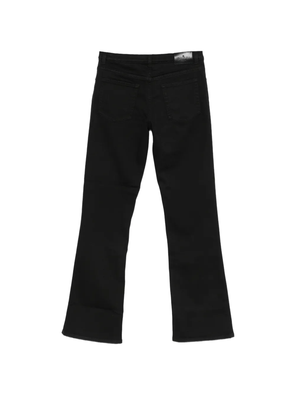 Gucci Kids Horsebit flared jeans Zwart